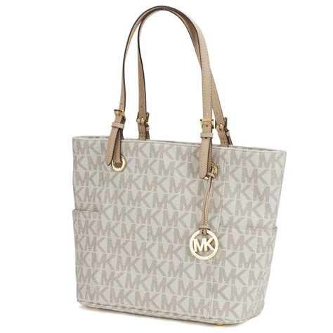 michael kors large jet set handbag|Michael Kors vanilla jet set.